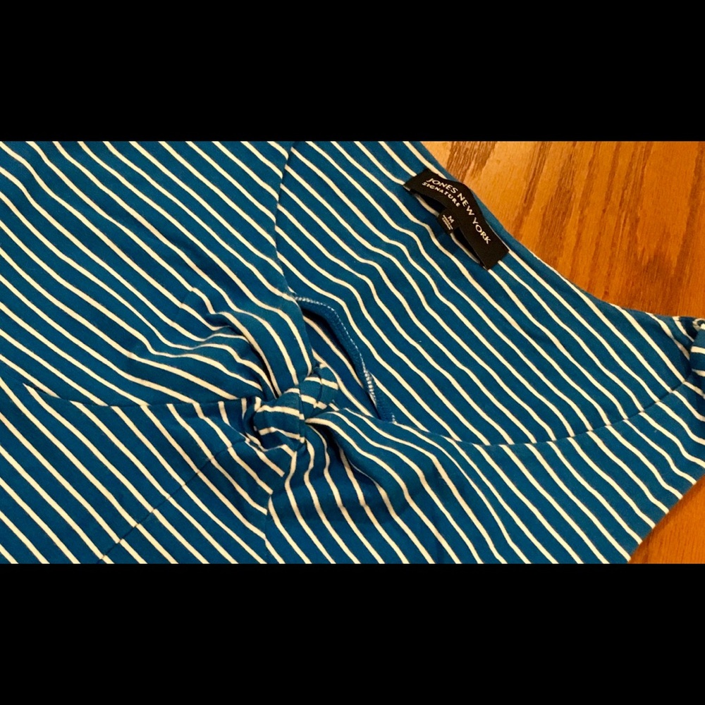 Pretty blue and white stripe baby